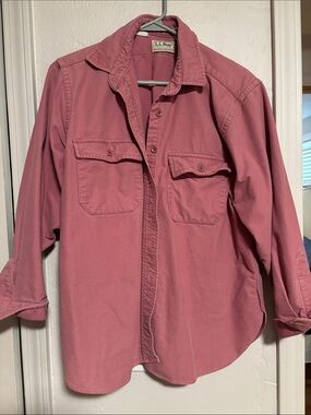 L.L. Bean Women’s Button-Down Shirt in Rose